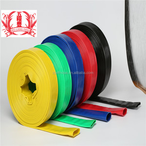 ท่อพีวีซีสำหรับงานหนักขนาดเส้นผ่าศูนย์กลางขนาดใหญ่10บาร์สีเหลือง2นิ้วท่อส่งน้ำแบนท่อผ้าใบ - Product Image 3