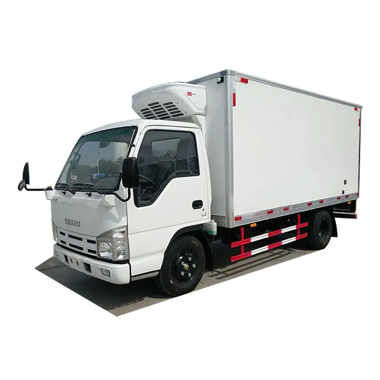 Thương Hiệu Nổi Tiếng Isuzu Hộp Nhỏ Đông Lạnh Thực Phẩm Đông Lạnh Giao Thông Vận Tải Xe Tải Để Bán Nóng