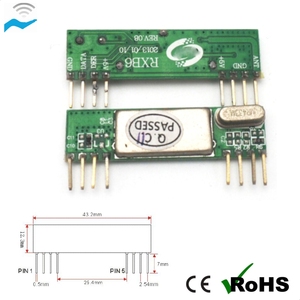 Low Cost 433MHz 315MHz RF Receiver Module rfスーパーヘテロダイン受信機モジュール - Product Image 2