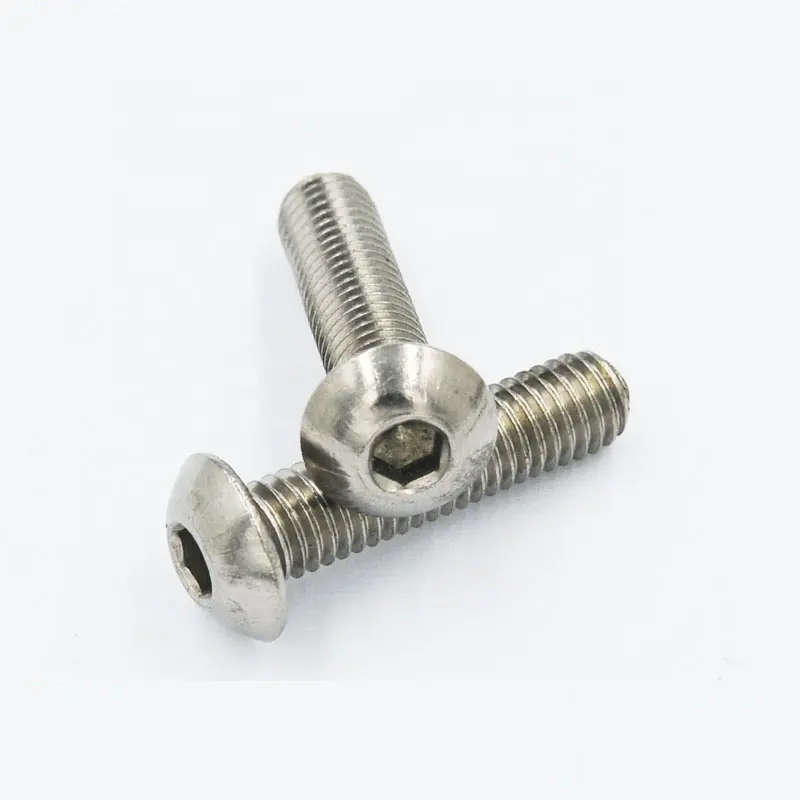 ISO7380 stainless steel hex drive button head mushroom head screw