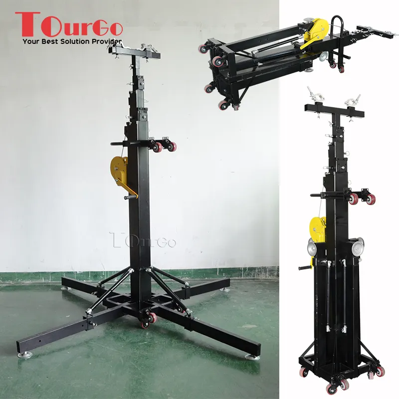 Tourgo Heavy Duty Truss Crank Stand 4m 6m 7m Height Stage Lighting Lift Tower