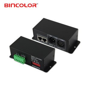 BC-802-2812 DMX 解码器 DMX 到 SPI 转换器 ws2812b led灯 DMX 512 rgb 解码器控制器用于 TM1809 UCS1909 UCS1912 UCS2903