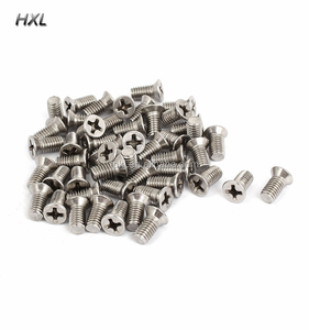 OEMステンレス鋼m1 m2 m3 m4 m51mmマイクロネジフラットヘッドクロスフィリップス皿ネジ - Product Image 1