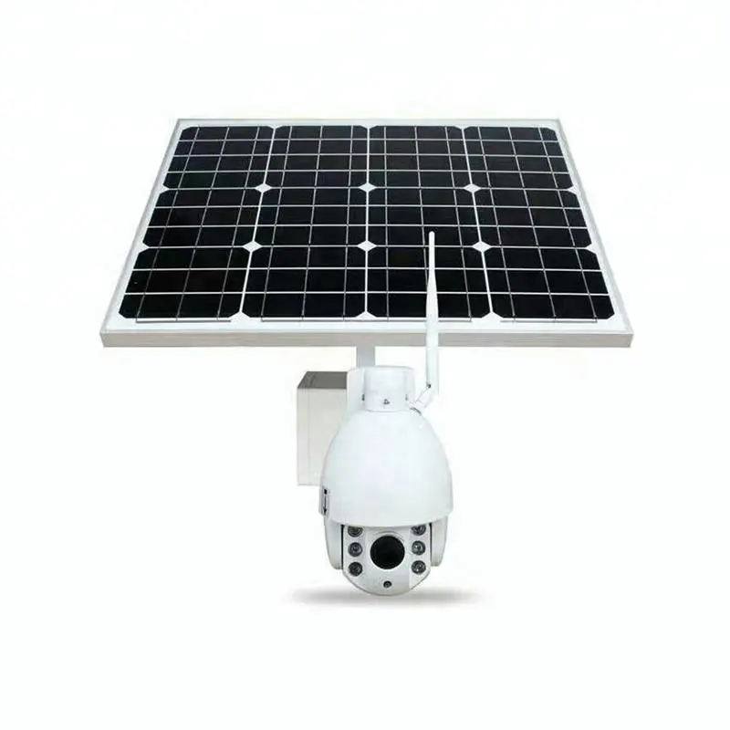 Industry Grade Outdoor PTZ 3G 4G Security CCTV Camera Solar Powered Wireless IP CameraためRemote Monitoring