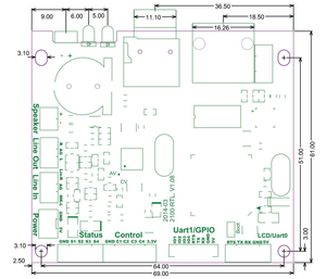 Sistema di moduli Audio in plastica TCP/SIP/IP riproduzione di cronometraggio musicale a due vie citofono trasmissione di indirizzi pubblici supporta DSD APE - Product Image 2