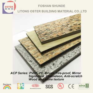 Color brillante Exterior revestimiento de la pared sistema de aluminio Material compuesto <span class=keywords><strong>Acm</strong></span> Panel precios