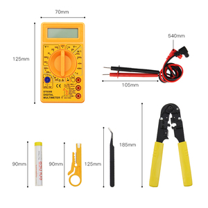 New Hand <strong>Tool</strong> Set for Repairing Including Multimeter Soldering Iron Glue Gun With PU <strong>Bag</strong> - Product Image 2