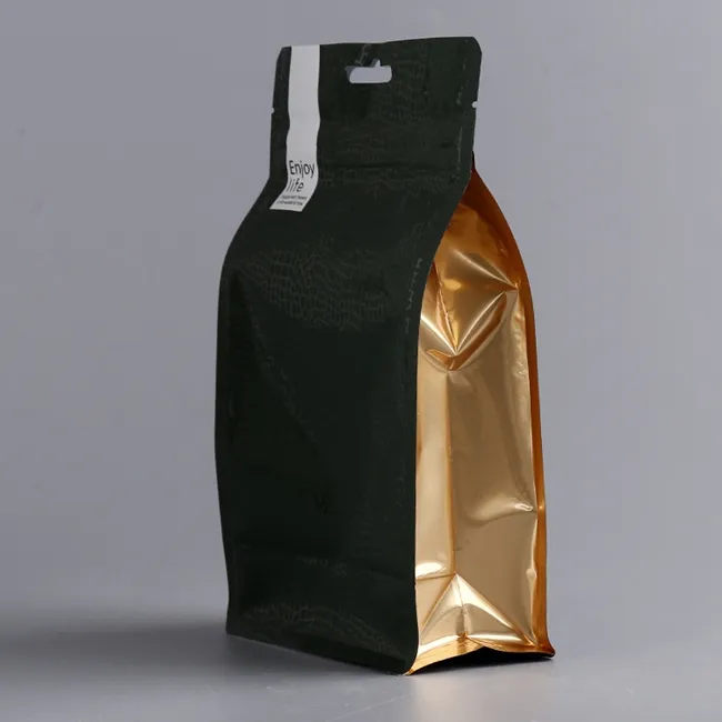 사용자 정의 인쇄 resealable 블랙 커피 포장 가방