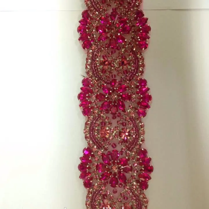 Рубиновый Красный цвет haute couture deocative, украшенные разноцветными кристаллами bling пояс цепи