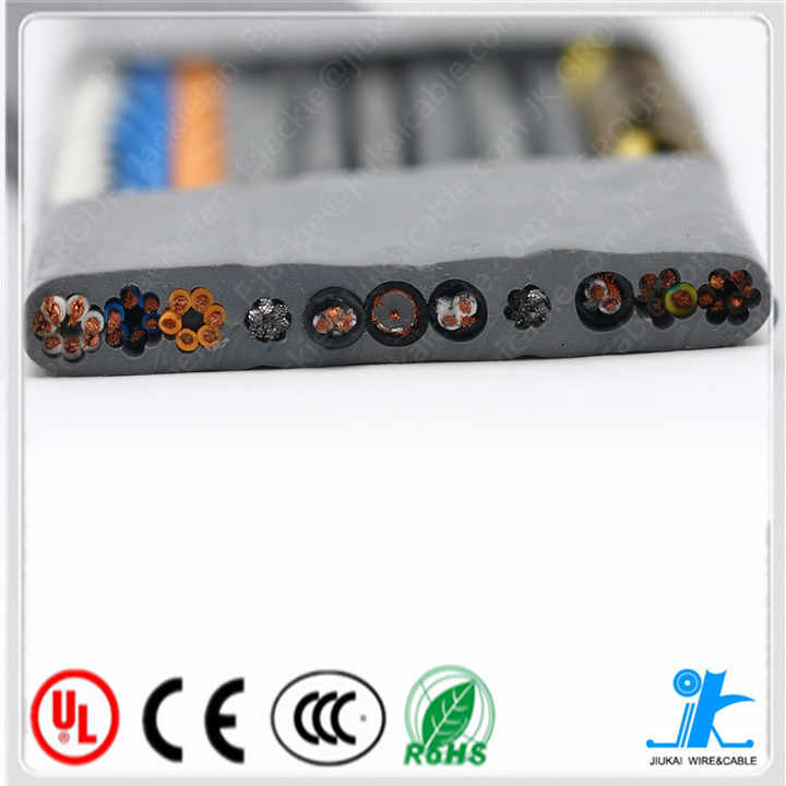 elevator parts ho5vvh6-f flat elevator cable (24x075)+(cat5) pvc flexible cable
