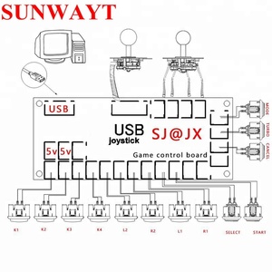1 jugador Arcade DIY cero retraso USB codificador PC Joystick y botón para MAME y lucha con los controles codificador placa + Cables de alambre - Product Image 6