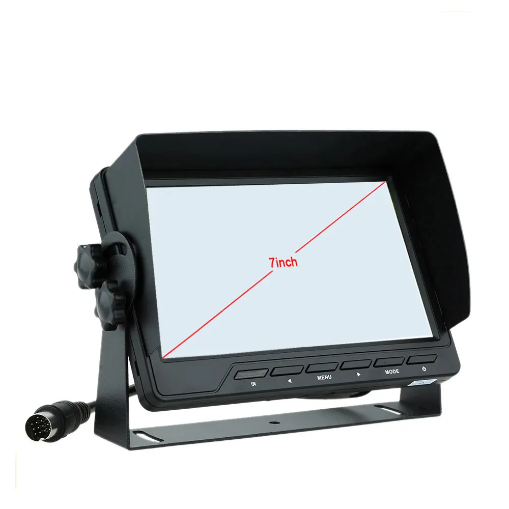 7 Inch Touch Screen Lcd Vehicle Monitor For Surveillance Camera