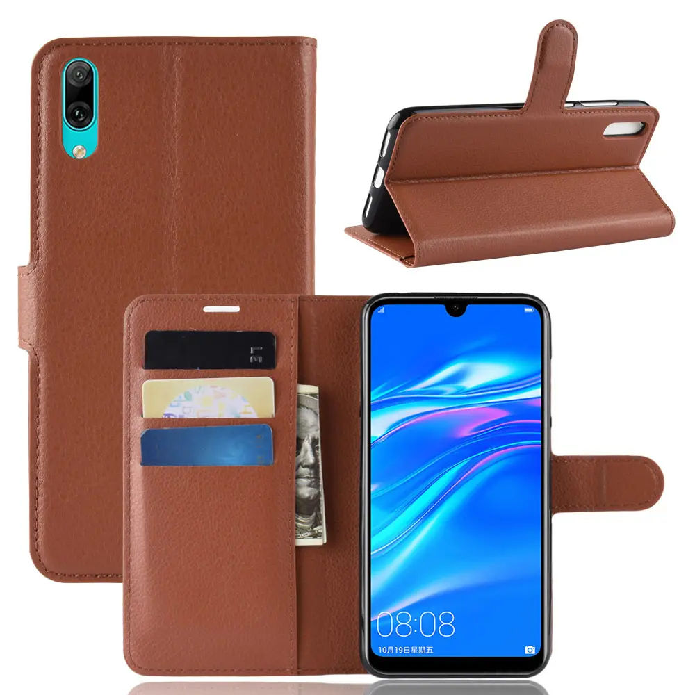 Guangzhou factory Sublimation Wallet genuine leather cell phone case for Huawei