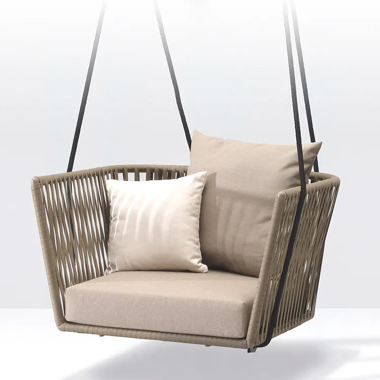 Toptan açık hamak bahçe salıncağı sandalye tasarım veranda salıncaklar dış mekan mobilyası