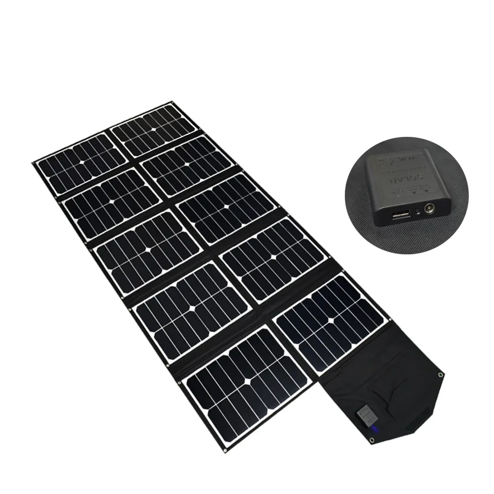 Chargeur solaire portatif sans fil, 10 w, 5V, USB, DC 9V, 12V, 18V, Charge rapide, pour bateau, Camping-car, alimentation de batterie solaire, Amazon ezi