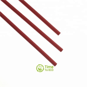 生态友好型纸吸管100% 可生物降解的吸管普通红纸吸管