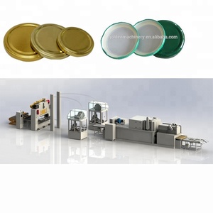<strong>Screw</strong> Top Lid Making Line Metal Twist Off <strong>Cap</strong> Production <strong>Machine</strong>