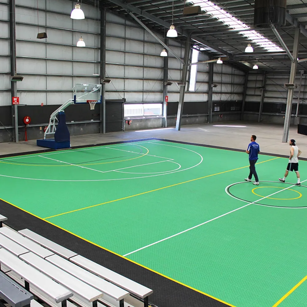 Cancha de baloncesto cubierta azulejos para deporte de interior