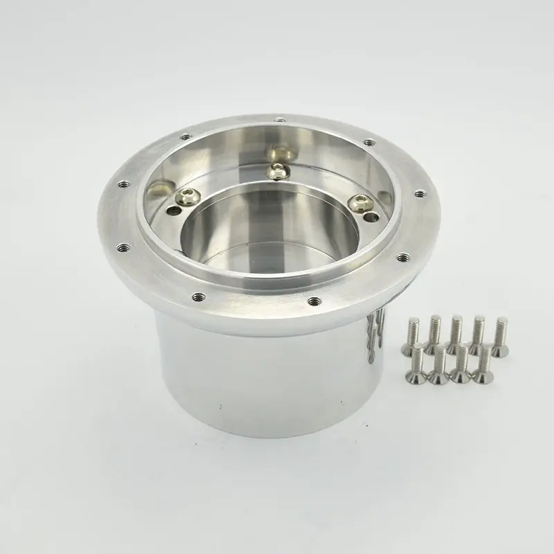 Offroad 9 bullone Billet Lucidato Steering Wheel hub Adapter Corto per Austin