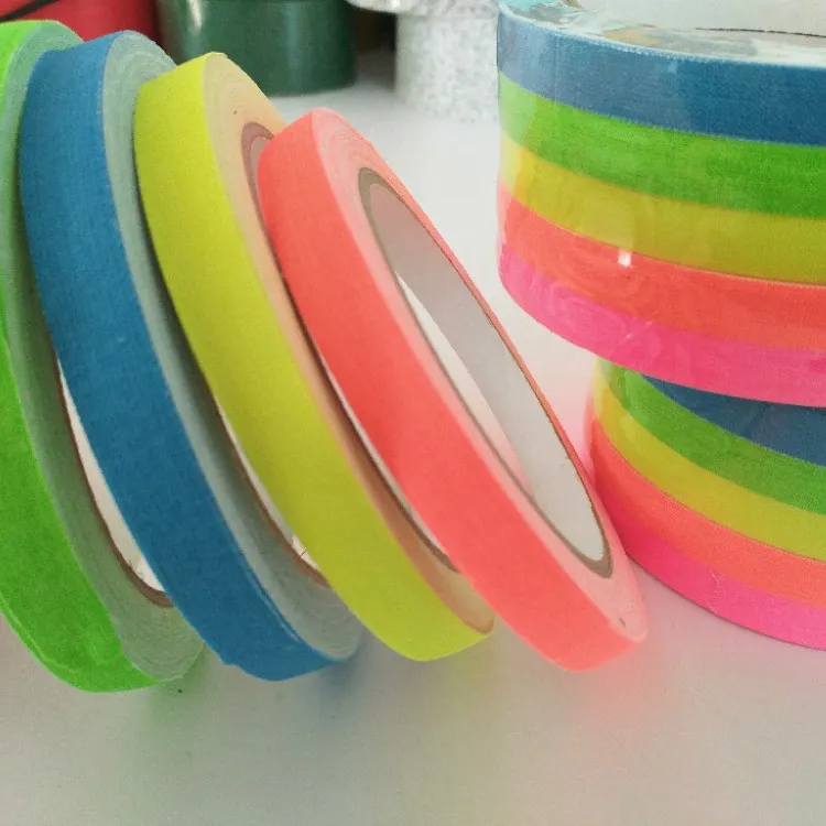 Colorido impreso neón fluorescente cinta adhesiva para la etapa de proveedor de China mejores