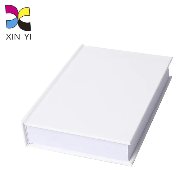 High quality custom A4 A5 hardback book printing decorative white blank hardcover books