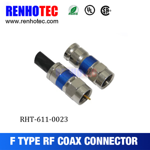 RF连接器F型公母同轴压缩电缆连接器RG174/RG6/RG59扭转开 - Product Image 4