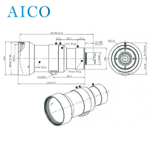 Long Focal Length Range F30mm to F120mm 8mp 4k Manual Iris Focus <strong>c</strong> <strong>Mount</strong> Varifocal Zoom Cctv Lens for 1/1.7&quot; Format