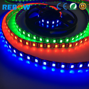 Toptan siyah PCB siyah ışık led şeritler IP20 IP65 12v 24V 14.4 w/m esnek LED şerit su geçirmez 5050 rgb led şerit ışık - Product Image 4