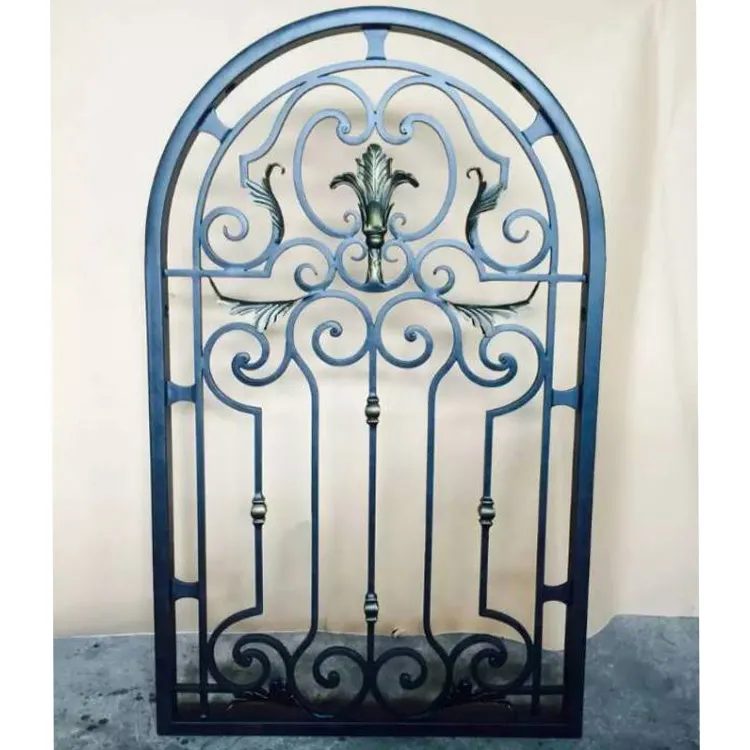 Fancy Design Elegant Metal Wrought Iron Window Grill Design For House Decoration