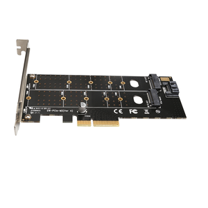 อะแดปเตอร์ PCIE SSD NVME/ M.2 (NGFF),อะแดปเตอร์ SATA SSD M2เป็น SATA III M2เป็น SATA PCI-E Card B Key + M - Product Image 1
