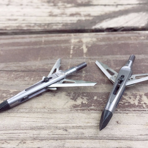 6pcs/ Package NAP Arrow Points /Receivers 100 Grain Trophy <strong>Arrowheads</strong> 2&quot; Cut for Hunting