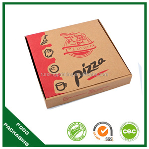 Caja personalizada para pizza, papel elegante cajas de pizza, caja de alta calidad para pizza