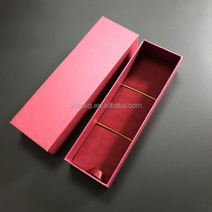 Custom Logo <strong>Red</strong> Jewelry Necklace Gift Cardboard Packaging Paper <strong>Box</strong> With Velvet Insert