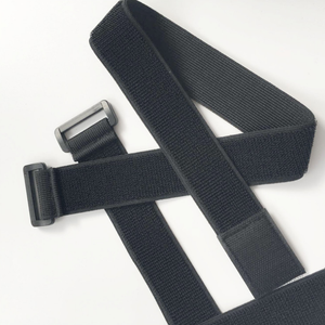 Correas de sujeción elásticas ecológicas con hebilla de logotipo impreso de gancho y bucle ajustable