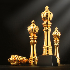 New Custom Made Crown High End Crystal Trophy Large Metal Resin <strong>Award</strong> With Engraving for Team Champion - Product Image 2