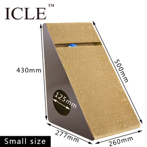 Large Triangle Interactive Free <strong>Catnip</strong> With Rattle Ringing Ball--IC-0105 Scratching Cardboard Cat Scratcher Lounge