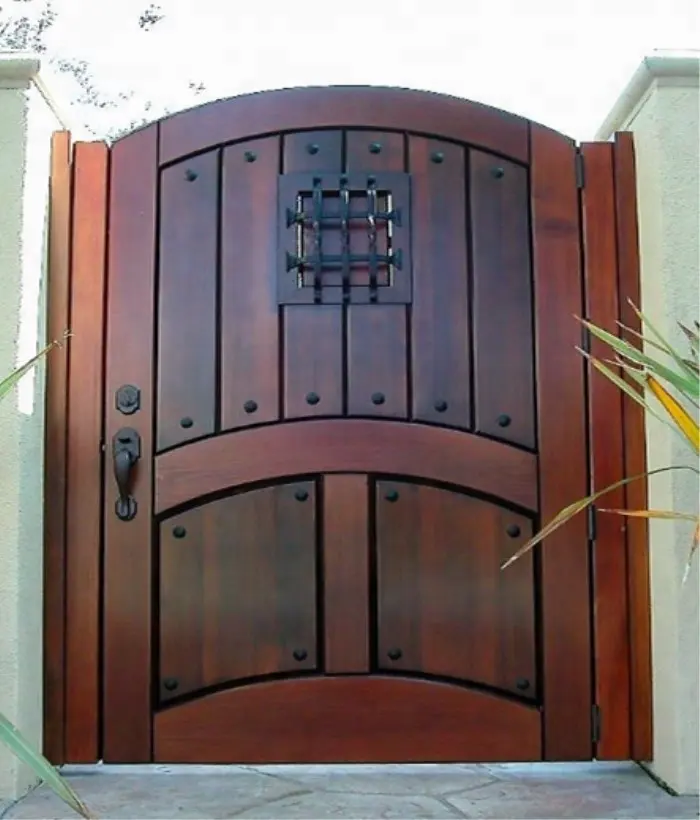 Porte d'entrée en bois Style rustique, 10 pièces, assiette à ko massif