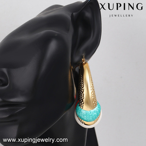 92281- Xuping ออนไลน์เทียมแอฟริกาต่างหูแนวโน้มผู้หญิงต่างหูห่วง