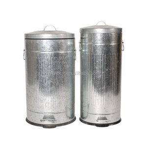 ทรงกระบอกเหล็กชุบสังกะสีเหยียบถังขยะถังขยะwasterถัง20L <span class=keywords><strong>30L</strong></span> 40L