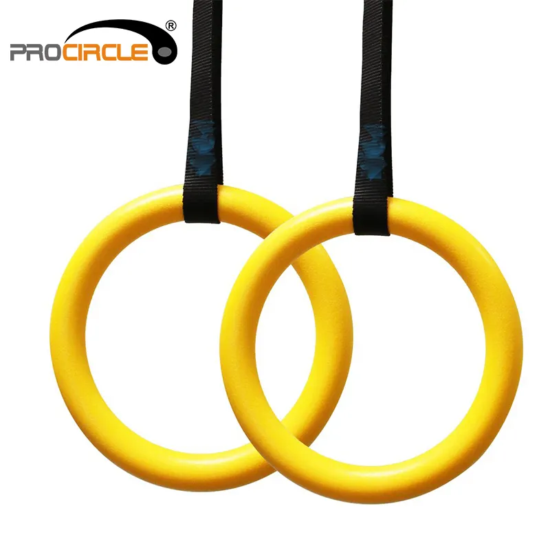 Wholesale ABS gym rings with adjustable strap