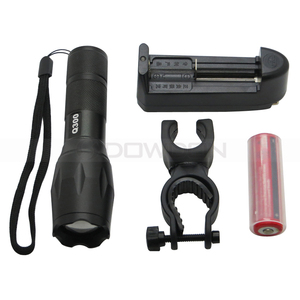 10W מתח גבוה LED פנס טקטי LED פנס ערכת T6 Zoomable LED פנס לפיד מנורת 5 מצבים עם 18650 סוללה