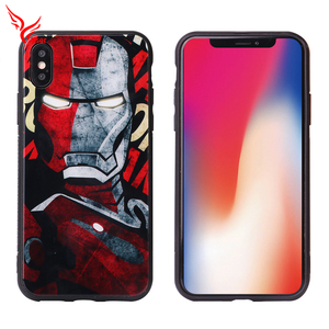 Oem画像強化ガラス電話ケース用iphonex
