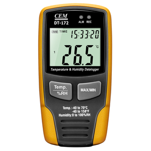 CEM DT-172 registrador de datos de temperatura y humedad con registro de datos de 32000 alarma de sonido y luz para el almacén/edificio laboratorio/Transportat - Product Image 3