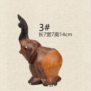 タイの観光お土産象の木製工芸品おもちゃ象のアート工芸品 - Product Image 5