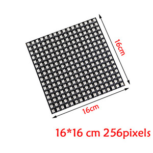 5V WS2812B RGB Flexibler 16*16-Pixel-Panel-Matrix bildschirm Individuell adressierbare digitale LED-Streifen-LED-Leuchten