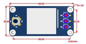 1,3 zoll IPS LCD display HUT für Raspberry Pi 240x240 pixel spi-schnittstelle mit embedded controller IPS bildschirm