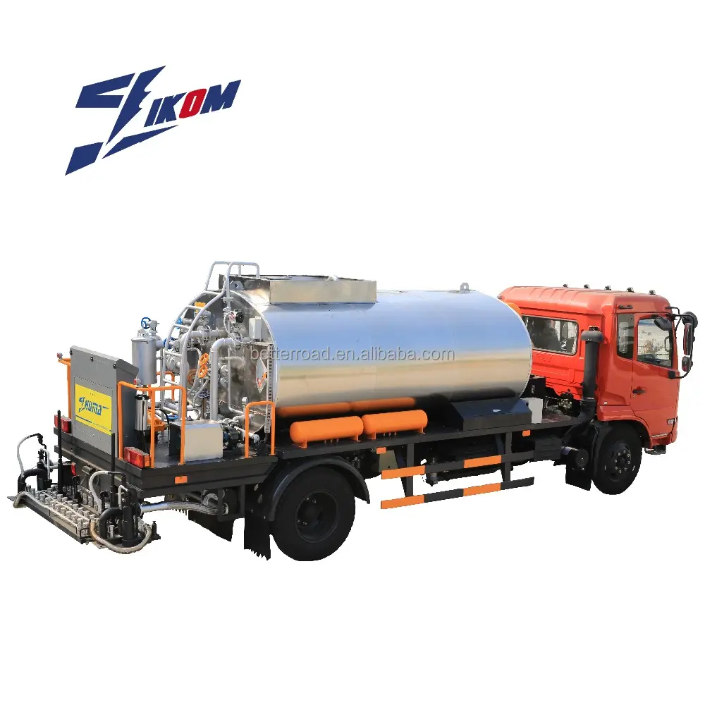IKOM высокоиспользуемый sap как 5 тонн ZQZ5090GLQ, интеллектуальный распределитель асфальта, битумный распылитель, грузовики, прицепная машина, стоимость