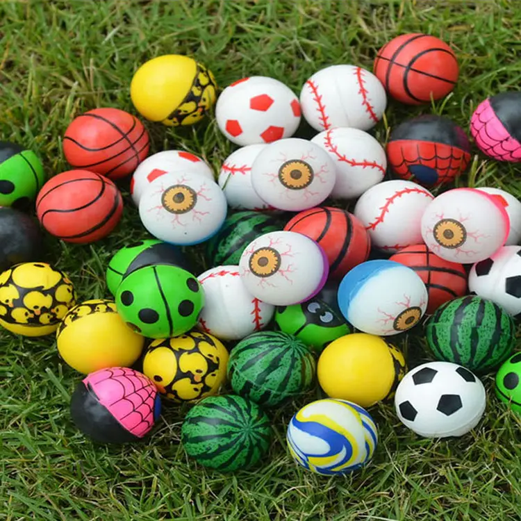 Palline rimbalzanti in gomma sfuse giocattolo per bambini palline rimbalzanti colorate