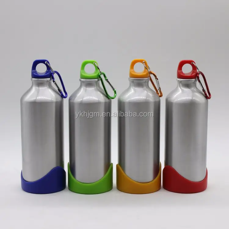 Bouteille d'eau en aluminium, 600ml, pour boissons, publicité, vente en gros