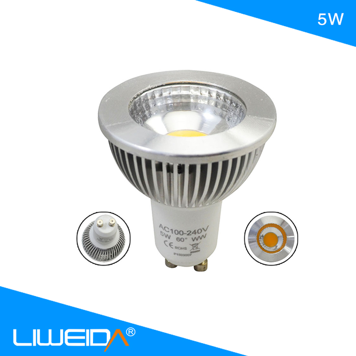 5 Watt Gu10 Led Lamp Led Diameter 60mm Gu10,CE RoHS Gu10 Led 5W